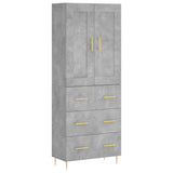Highboard Concrete Grey 69,5x34x180 cm Engineered Wood 3199741