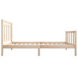 3100709 Bed Frame without Mattress Solid Wood 100x200 cm