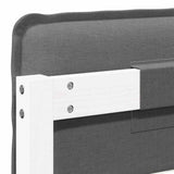 Upholstered Headboard with Headboard White and Light Grey 90 cm 880037