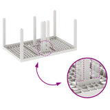 Garden Dining Set 7 pcs White Polt rattan 3378564