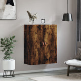 Wall Mounted Cabinet Smoked Oak 69.5x34x90 cm 828401