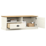 TV Cabinet VIGO White 106x40x40 cm Solid Wood Pine 353176