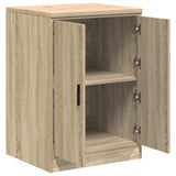 Garage Storage Cabinet Sonoma Oak 60x51x85 cm Solid Wood Pine 860573