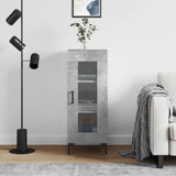 Sideboard Concrete Grey 34.5x34x90 cm Engineered Wood 828800