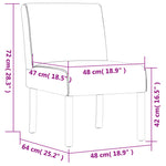 Slipper Chair Light Yellow Fabric 352460