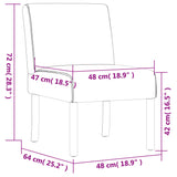 Slipper Chair Light Yellow Fabric 352460