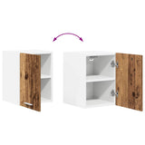Hanging Cabinet 2 pcs Old Wood and White 30 x 31 x 40 cm 884127