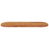 Table Top 140x50x2.5 cm Oval Solid Wood Acacia 370089