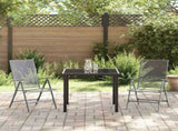 Garden Dining Set 3 pcs Anthracite Powder-Coated Steel 3379289