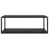 Coffee Table Black 100x50x35 cm Tempered Glass 322900