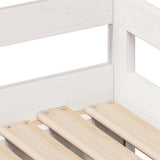 Daybed with Drawers without Mattress White 90x200 cm Solid Wood 3302196