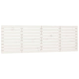 ZNTS Wall Headboard White 206x3x63 cm Solid Wood Pine 824719