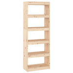 Book Cabinet/Room Divider 60x30x167.5 cm Solid Wood Pine 808173