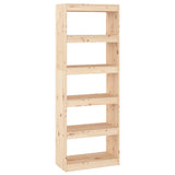 Book Cabinet/Room Divider 60x30x167.5 cm Solid Wood Pine 808173