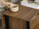 Six-Person Drop Leaf Dining Table - Brown/Black T3398P330383