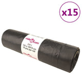 Bin Bags with Drawstrings 150 pcs Black 240 L 155345