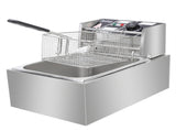 EH81 2500W 220-240V 6.3QT/6L Stainless Steel Single Cylinder Electric Fryer UK Plug 71779499