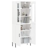 Highboard White 69.5x34x180 cm Engineered Wood 3198217