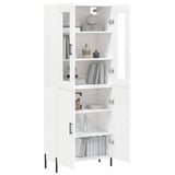 Highboard White 69.5x34x180 cm Engineered Wood 3198217