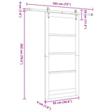 Sliding Door ORKDAL 93 x 202 cm Engineered Wood 3450233