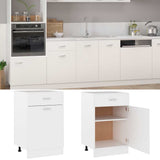 801220 Drawer Bottom Cabinet "Lyon" White 50x46x81,5 cm Engineered Wood