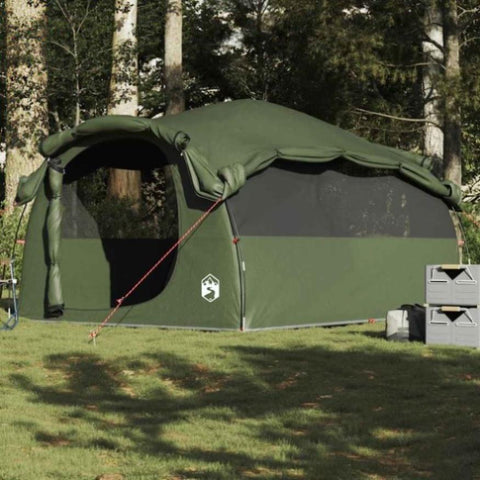 ZNTS Family Tent Tunnel 6-Person Olive Green Waterproof 4009575