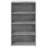 Highboard Concrete Grey 70x41x124 cm Engineered Wood 846407