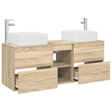 Bathroom Cabinet Set 3 pcs Sonoma Oak 49.5 x 41 x 63 cm 3405821