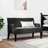 Chesterfield Bench Black 112 x 65.5 x 75 cm Velvet 42019291