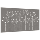 Garden Wall Decoration 105x55 cm Corten Steel Flower Design 824499