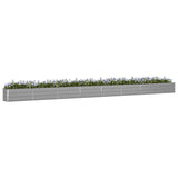 Planter Light Grey 770 x 50 x 45 cm Galvanised Steel 42018162