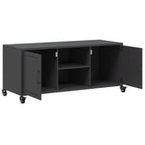 TV Cabinet Black 100.5x39x43.5 cm Steel 846662