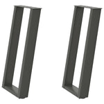 ZNTS Console Table Legs U-Shaped 2 pcs Anthracite 38x cm Steel 4012782