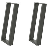 Console Table Legs U-Shaped 2 pcs Anthracite 38x cm Steel 4012782