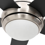 Ceiling Fan with Light and Remote Control 130 cm Black 42035658