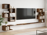 Wall-Mounted TV Shelf Old Wood 160 x 15 x 94 cm Engineered Wood 8012314