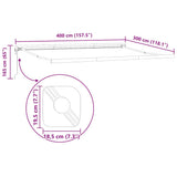 Retractable Awning Anthracite and White 4x3 m Fabric&Aluminium 3216135