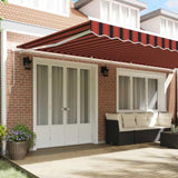Retractable Awning Manual Orange and Brown 600 x 300 cm 3081615