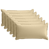 Cushion with Pillow HOUTEN 6 pcs Beige Polyester 934049