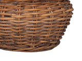 Planter Basket with Storage 2 pcs Brown Lacak Rattan 42020960