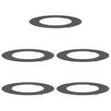 suitable for Flat Tree Rings 5 pcs Anthracite 50 / 80 cm Steel 873695