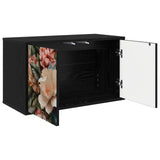 Wall-mounted TV Cabinet BORNE 69 x 33 x 40 cm Black Oak 8007124