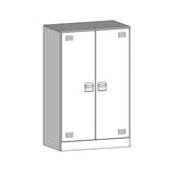 Sideboard White 67x39x107 cm Steel 841666