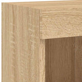 5 Piece TV Wall Units with LED Sonoma Oak Engineered Wood 3216684