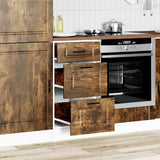 Kitchen Base Cabinet Porto Smoked Oak Engineered Wood 854225
