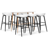 7 Piece Bar Set White 3057452
