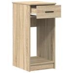 ZNTS Computer Tower Stand with Drawer Sonoma Oak 35x45x77 cm 858742
