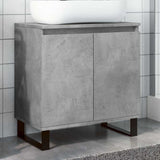Bathroom Cabinet Concrete Grey 58x33x60 cm Engineered Wood 857219