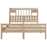 Bookcase Bed without Mattress 140x190cm Solid Wood Pine 3322255