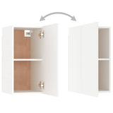 3 Piece TV Cabinet Set White Engineered Wood 3078657